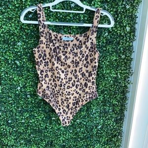 Babaton cheetah print bodysuit